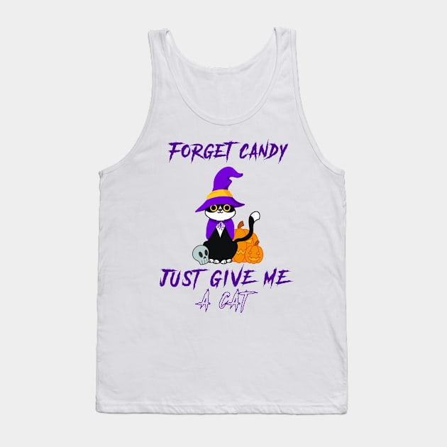 Forget Candy Just Give Me A Cat Tank Top by lufiassaiful